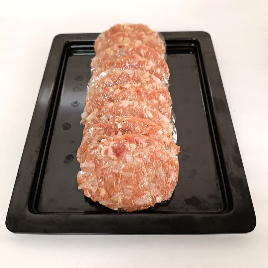 Hamburguesa de pollastre de pagès amb ceba, 2x110 gr